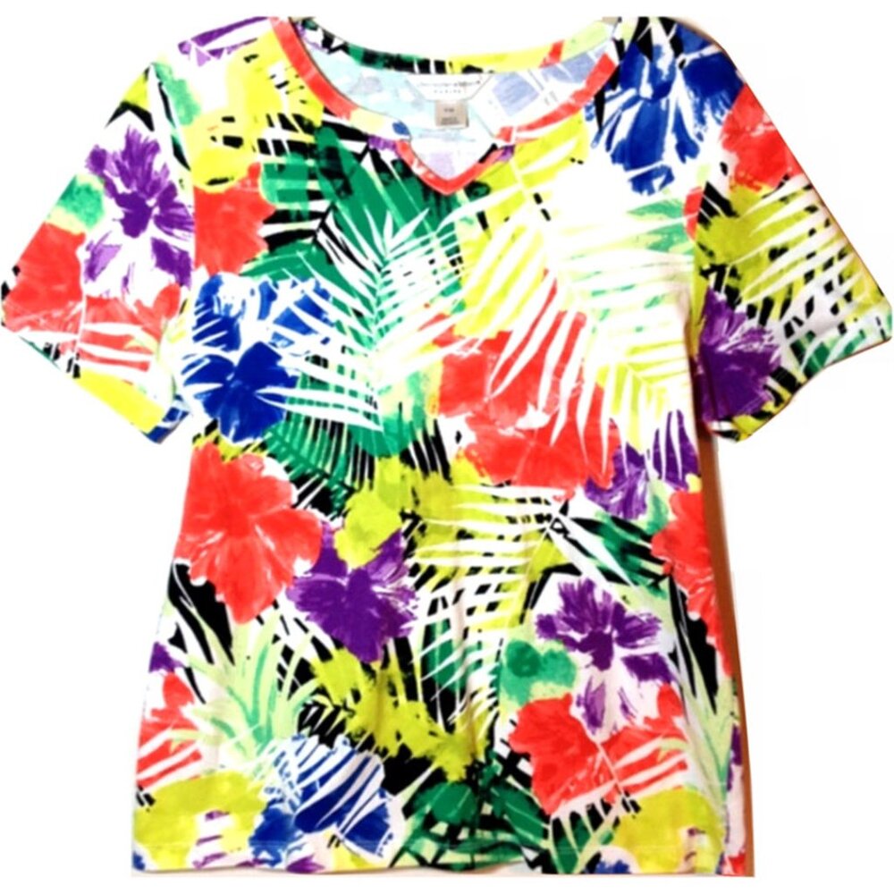 Christopher & Banks Floral Tee